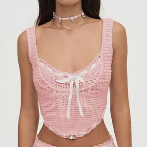 For Love And Lemons Crochet Top